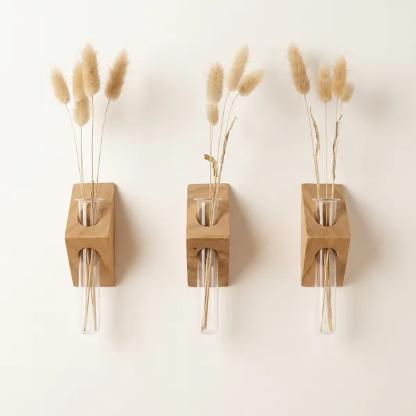 Wooden_Wall_Mounted_Test_Tube_Vase_Set_Of_3