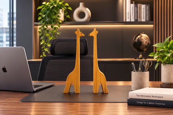 Unique_Wooden_Laptop_Stand_with_Giraffe_shape
