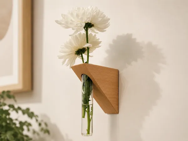 Natural_Wood_Wall_Mounted_Glass_Tube_Flower_Vase_Holder