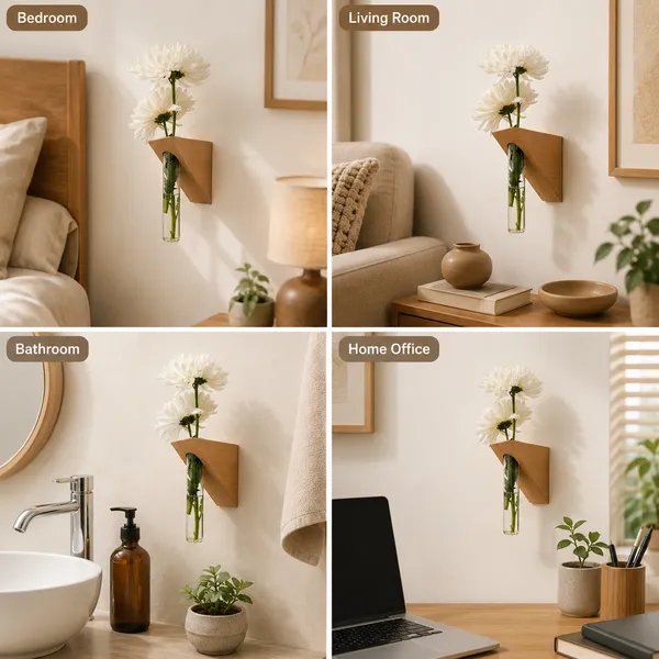 Natural_Wood_Wall_Mounted_Glass_Tube_Flower_Vase_Holder