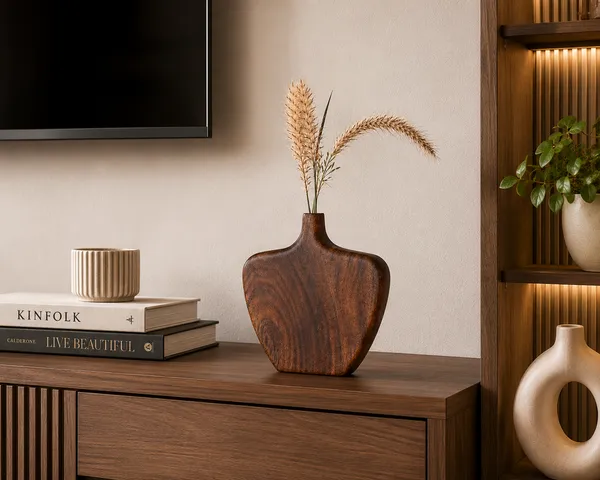 Wooden_Flat_Vase_With_Narrow_Neck_For_Home_Decor