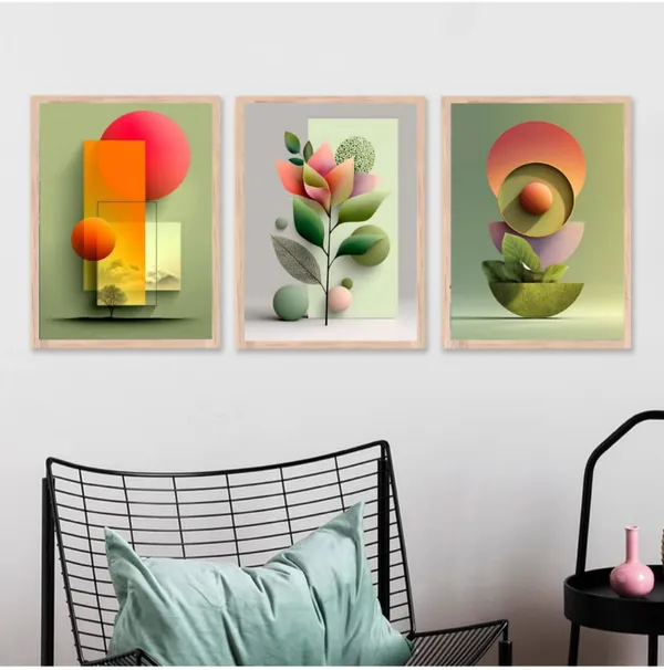 Wooden_Abstract_Botanical_Geometric_Framed_Wall_Art_Set_Of_3