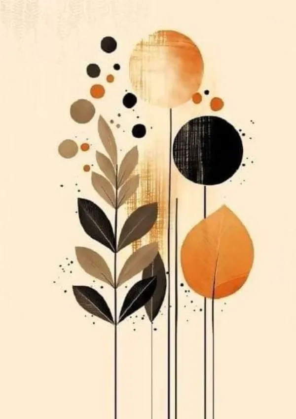 Wooden_Mid-Century_Modern_Floral_Framed_Wall_Art_Set_Of_3