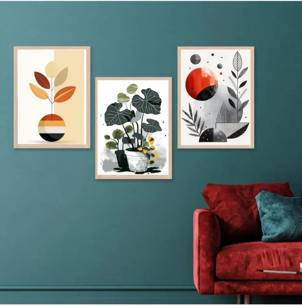 Wooden_Minimalist_Botanical_Framed_Wall_Art_Set_Of_3