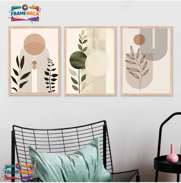 Wooden_Modern_Abstract_Botanical_Geometric_Framed_Wall_Art_Set_Of_3