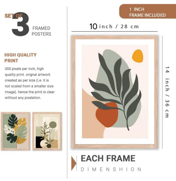 Wooden_Modern_Abstract_Botanical_Framed_Wall_Art_Set_Of_3