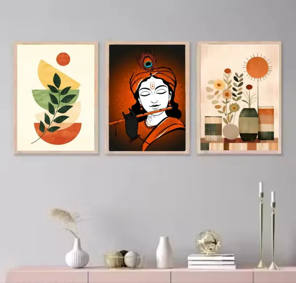 Wooden_Modern_Abstract_Botanical_Framed_Wall_Art_Set_Of_3