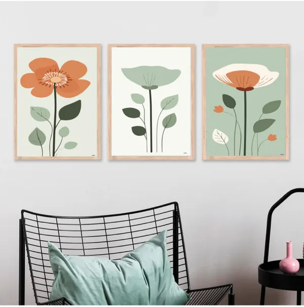 Wooden_Minimalist_Botanical_Floral_Sage_Green_Framed_Wall_Art_Set_Of_3