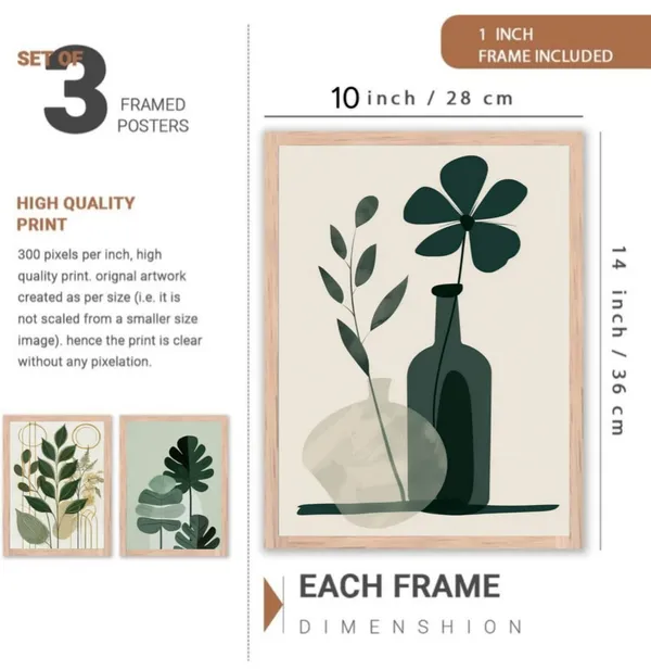 Wooden_Modern_Botanical_Minimalist_Framed_Wall_Art_Set_Of_3