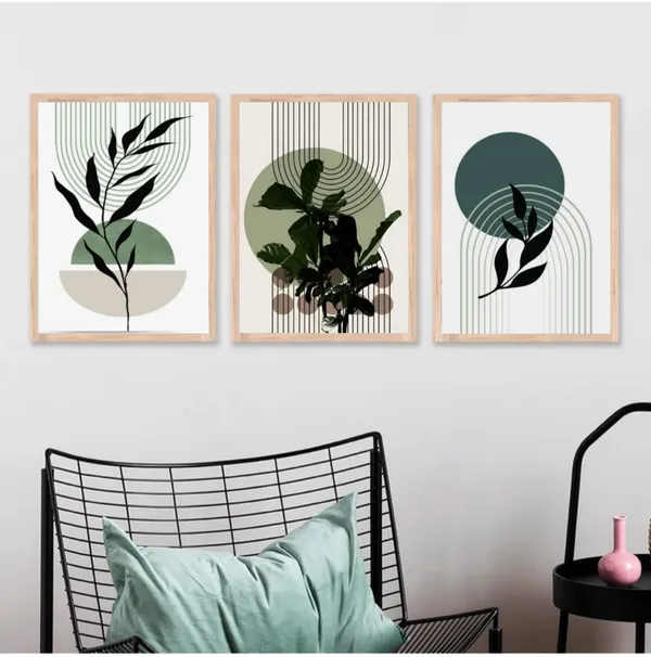 Wooden_Modern_Botanical_Line_Art_Framed_Wall_Art_Set_Of_3