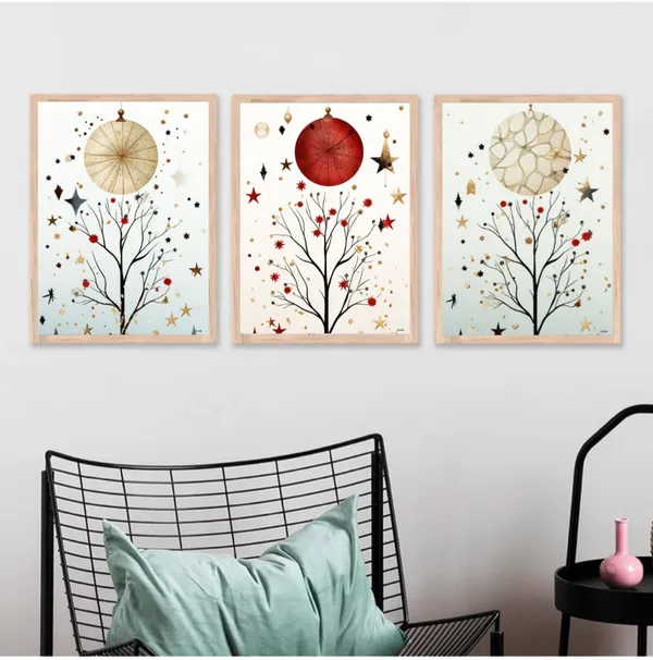 Wooden_Minimalist_Botanical_Stars_Moon_Celestial_Framed_Wall_Art_Set_Of_3