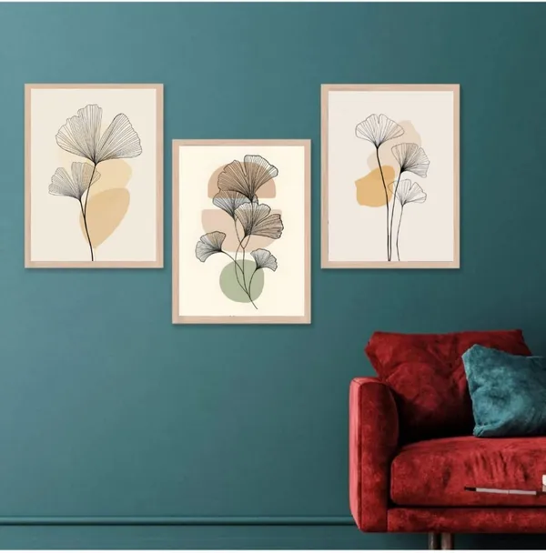 Wooden_Minimalist_Abstract_Ginkgo_Leaf_Framed_Wall_Art_Set_Of_3