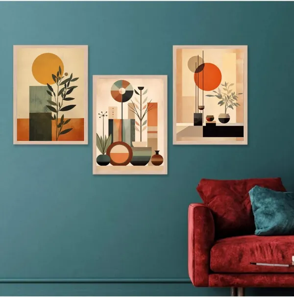 Wooden_Mid_Century_Modern_Geometric_Abstract_Framed_Wall_Art_Set_Of_3