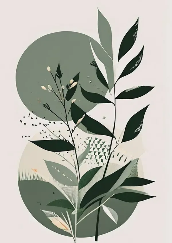 Wooden_Contemporary_Botanical_Abstract_Framed_Wall_Art_Set_Of_3