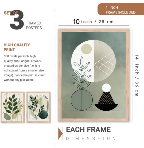 Wooden_Botanical_Geometric_Abstract_Framed_Wall_Art_Set_Of_3
