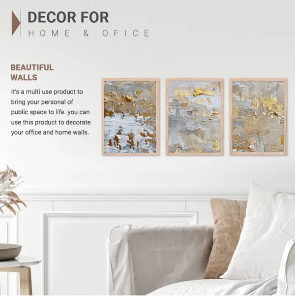 Wooden_Contemporary_Abstract_Gold_Leaf_Framed_Wall_Art_Set_Of_3
