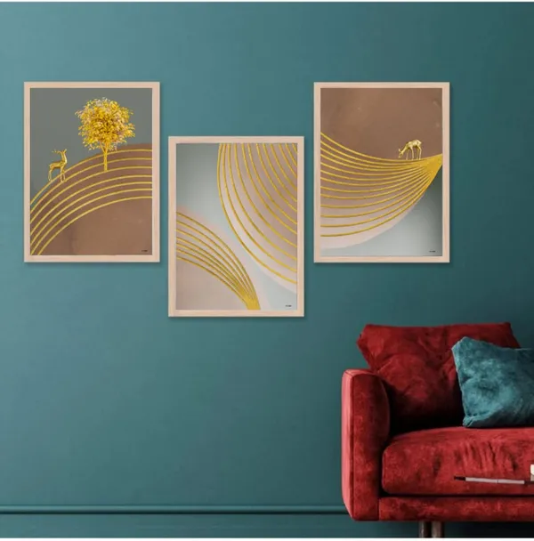 Wooden_Contemporary_Golden_Contour_Line_Art_Framed_Wall_Art_Set_Of_3
