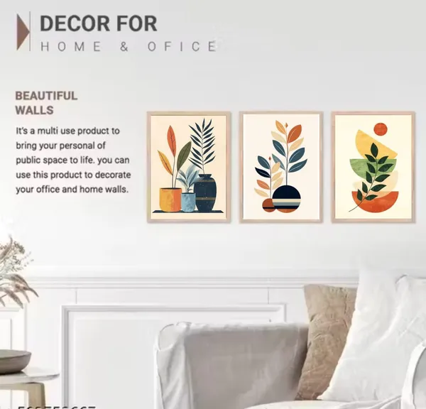 Wooden_Modern_Botanical_Geometric_Abstract_Framed_Wall_Art_Set_Of_3