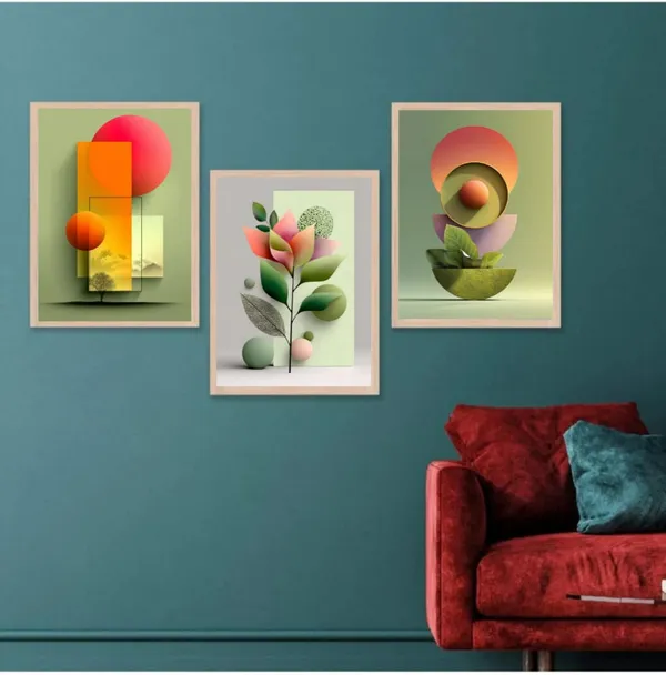 Wooden_Abstract_Botanical_Geometric_Framed_Wall_Art_Set_Of_3