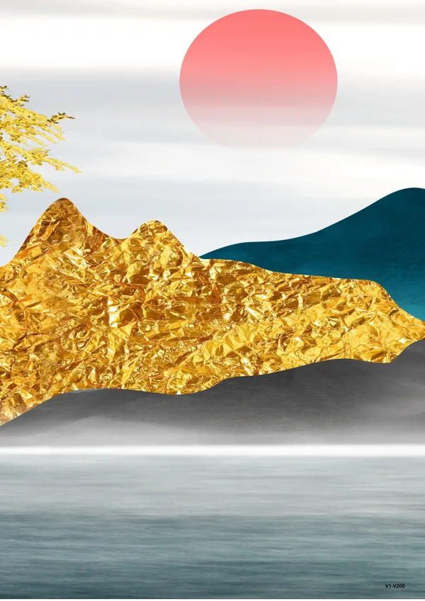 Wooden_Scenic_Mountain_Landscape_Framed_Wall_Art_Set_Of_3