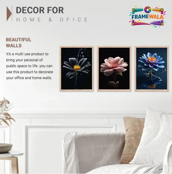 Wooden_Decorative_Floral_Framed_Wall_Art_Set_Of_3