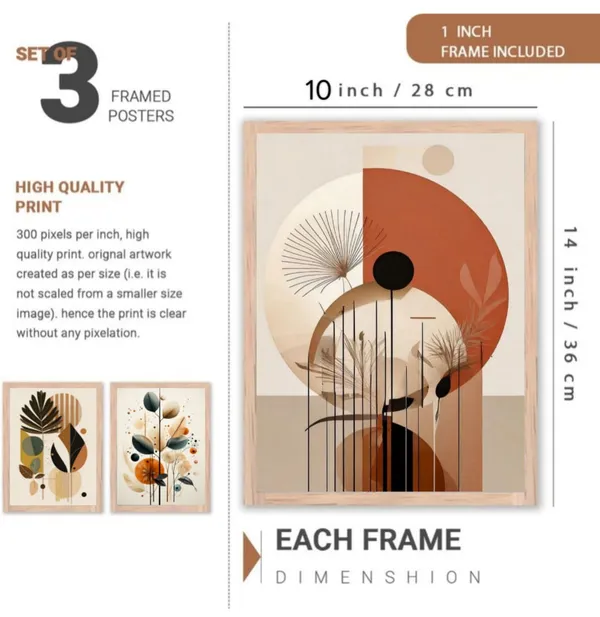Wooden_Contemporary_Abstract_Botanical_Framed_Wall_Art_Set_Of_3
