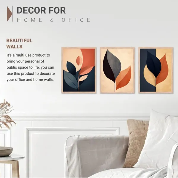 Wooden_Contemporary_Abstract_Botanical_Leaf_Framed_Wall_Art_Set_Of_3