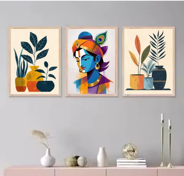 Wooden_Minimalist_Botanical_Potted_Plant_Framed_Wall_Art_Set_Of_3