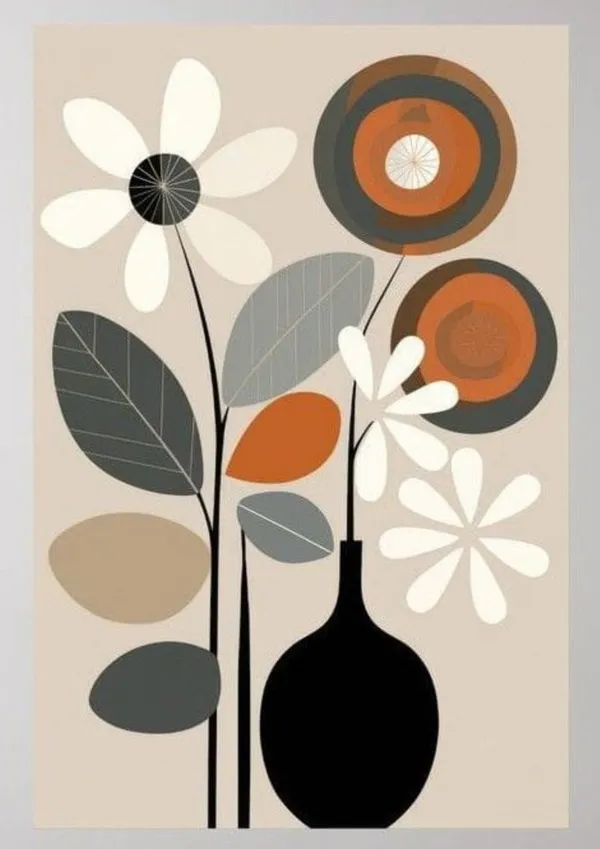 Wooden_Modern_Abstract_Botanical_Geometric_Beige_Framed_Wall_Art_Set_Of_3