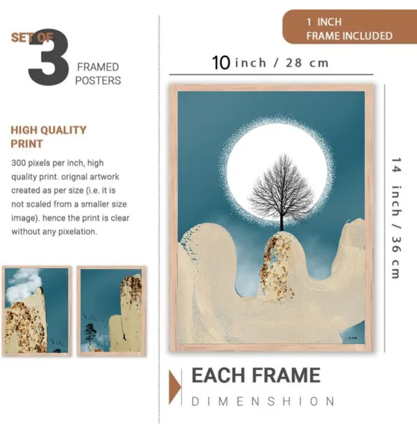Wooden_Abstract_Tree_And_Moon_Landscape_Framed_Wall_Art_Set_Of_3