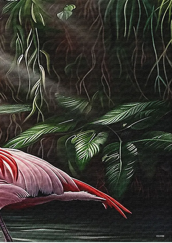 Wooden_Tropical_Flamingo_Framed_Wall_Art_Set_Of_3