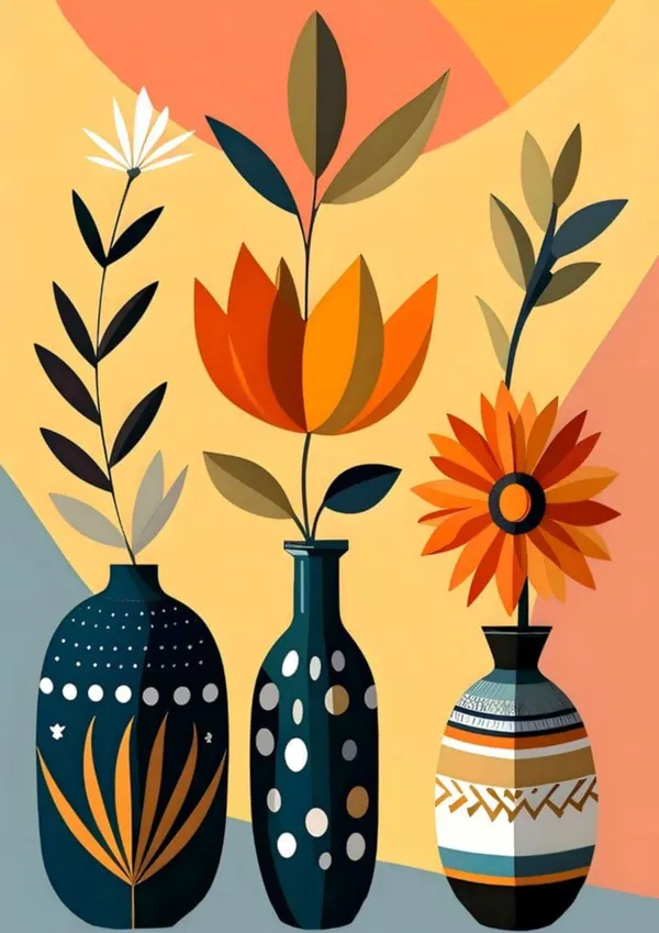 Wooden_Modern_Abstract_Botanical_Vase_Framed_Wall_Art_Set_Of_3