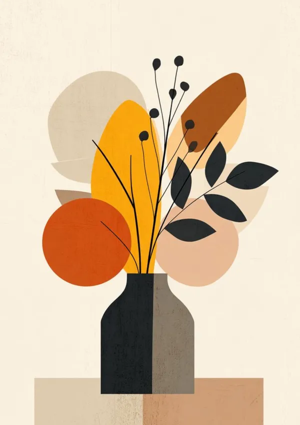 Wooden_Contemporary_Abstract_Botanical_Earthy_Framed_Wall_Art_Set_Of_3