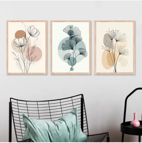 Wooden_Minimalist_Botanical_Line_Art_Framed_Wall_Art_Set_Of_3