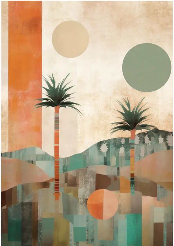 Wooden_Tropical_Palm_Geometric_Abstract_Framed_Wall_Art_Set_Of_3