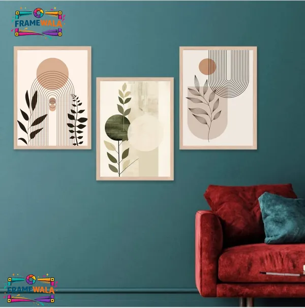 Wooden_Modern_Abstract_Botanical_Geometric_Framed_Wall_Art_Set_Of_3