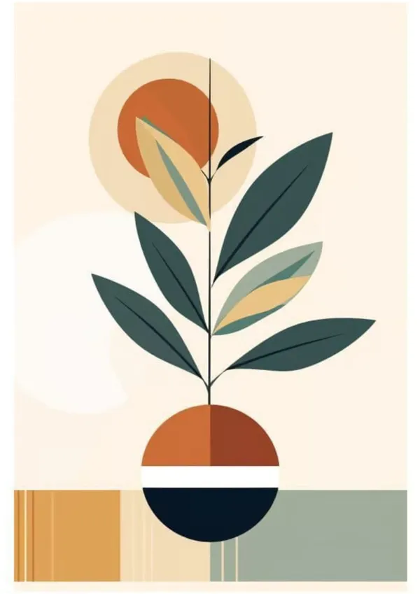 Wooden_Modern_Abstract_Botanical_Geometric_Beige_Framed_Wall_Art_Set_Of_3