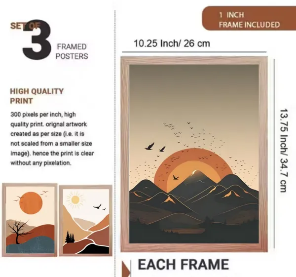 Wooden_Minimalist_Mountain_Landscape_Framed_Wall_Art_Poster_Set_Of_3