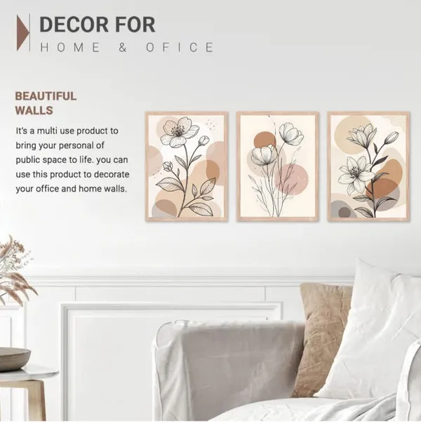 Wooden_Minimalist_Floral_Line_Art_Abstract_Circle_Framed_Wall_Art_Set_Of_3