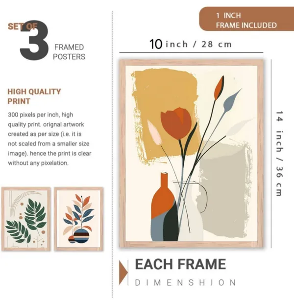 Wooden_Contemporary_Abstract_Botanical_Framed_Wall_Art_Set_Of_3
