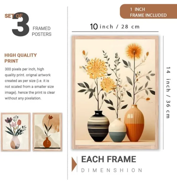 Wooden_Modern_Floral_Vase_Framed_Wall_Art_Set_Of_3