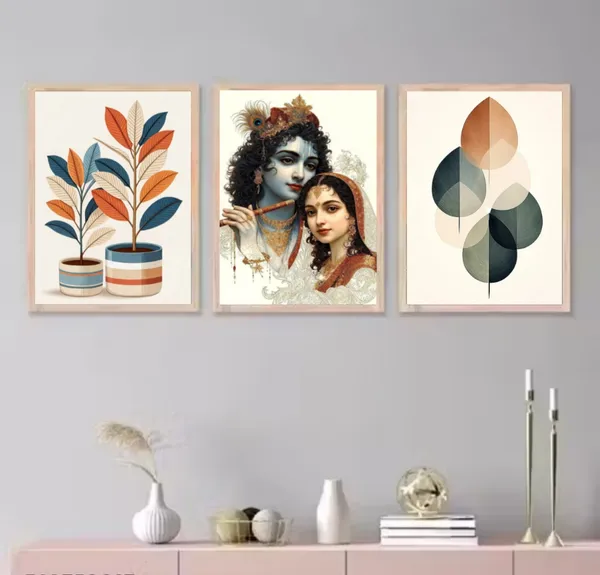 Wooden_Modern_Geometric_Leaf_Abstract_Framed_Wall_Art_Set_Of_3