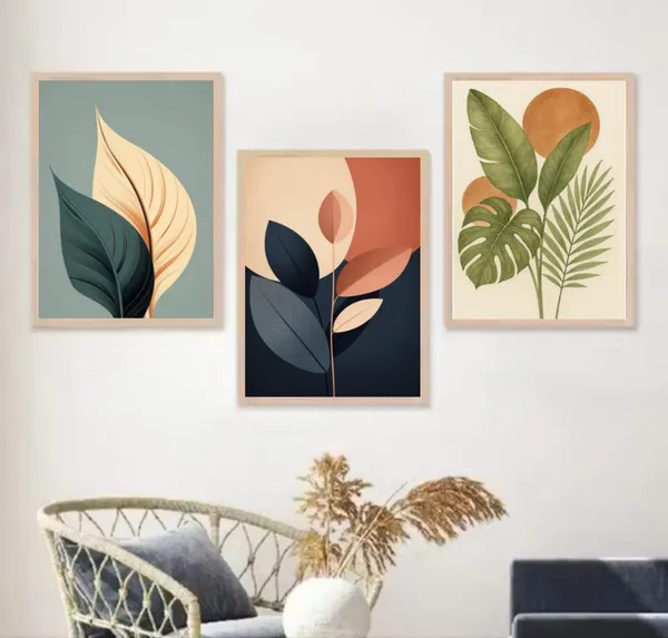 Wooden_Minimalist_Botanical_Leaf_Framed_Wall_Art_Set_Of_3