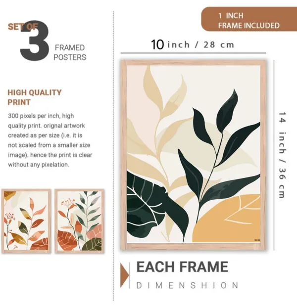 Wooden_Contemporary_Abstract_Botanical_Framed_Wall_Art_Set_Of_3