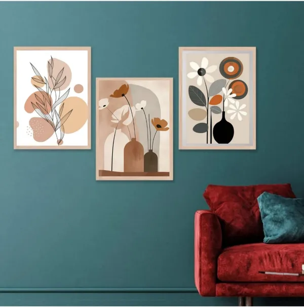 Wooden_Minimalist_Abstract_Floral_Neutral_Framed_Wall_Art_Set_Of_3
