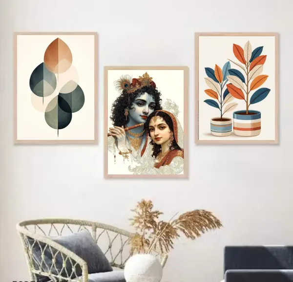 Wooden_Modern_Geometric_Leaf_Abstract_Framed_Wall_Art_Set_Of_3
