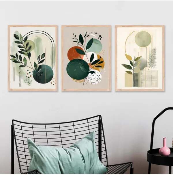 Wooden_Abstract_Botanical_Geometric_Framed_Wall_Art_Set_Of_3