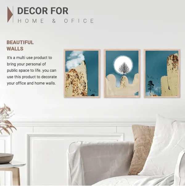 Wooden_Abstract_Tree_And_Moon_Landscape_Framed_Wall_Art_Set_Of_3