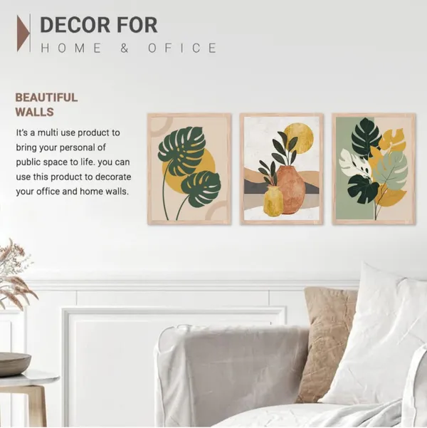 Wooden_Tropical_Botanical_Leaf_Framed_Wall_Art_Set_Of_3