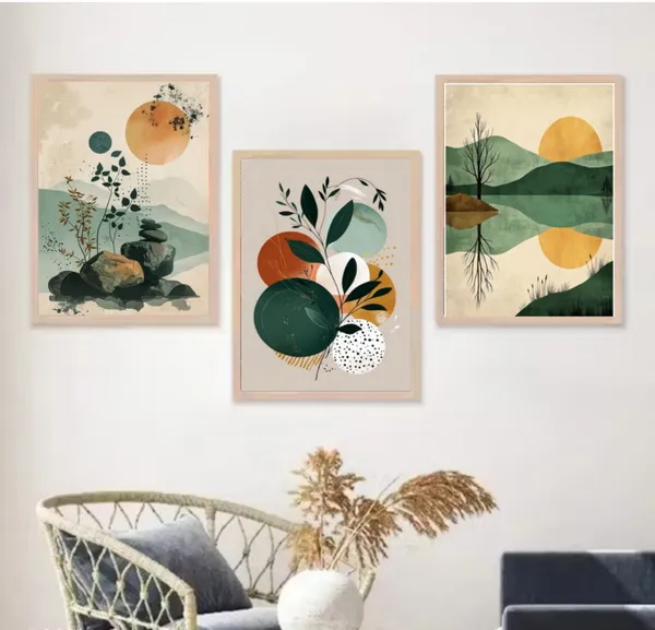 Wooden_Modern_Abstract_Botanical_Canvas_Framed_Wall_Art_Set_Of_3